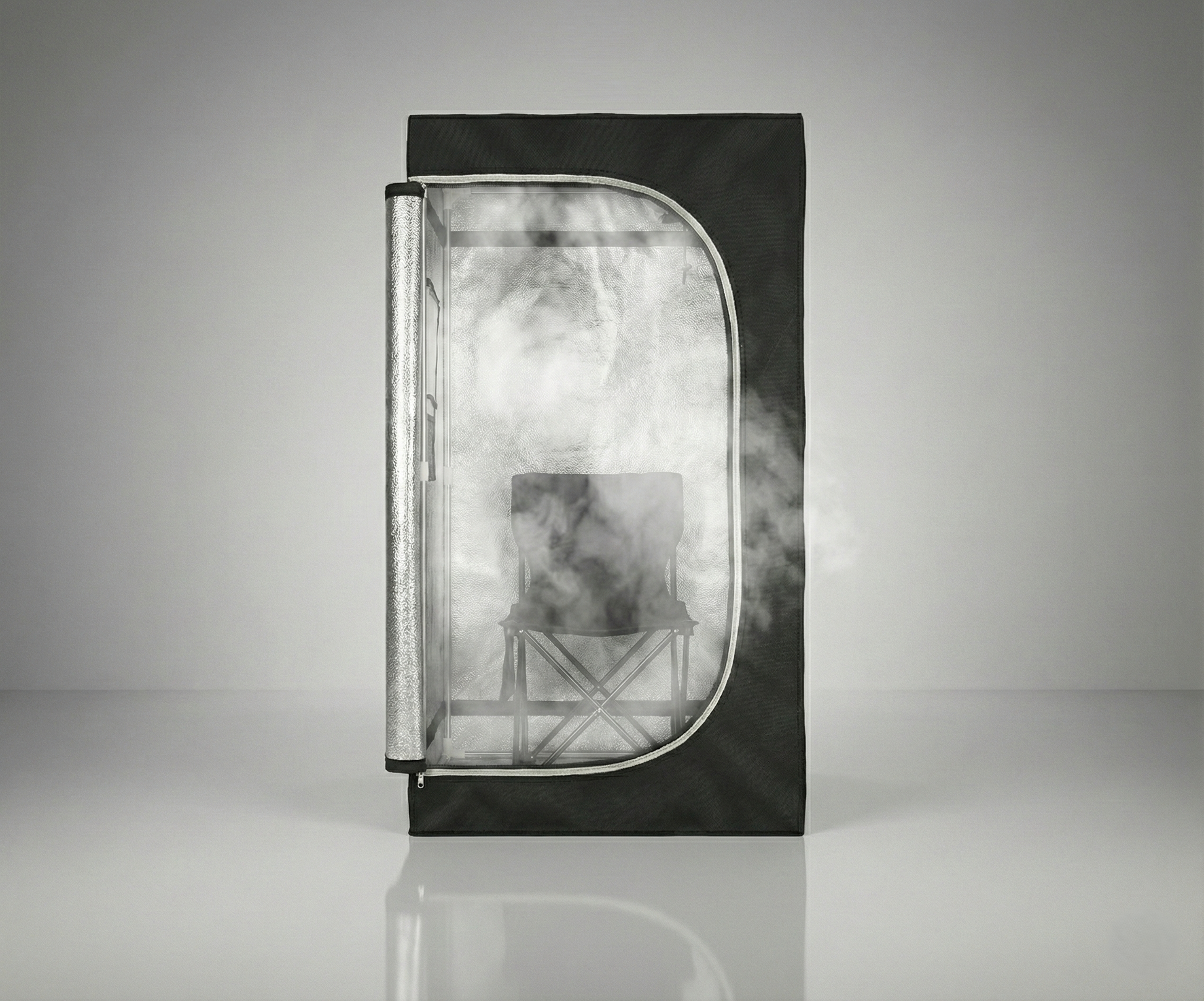 ThermuNora Pro Z portable sauna side angle