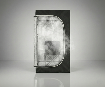 ThermuNora Pro Z portable sauna side angle