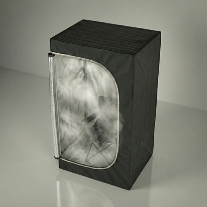 Portable steam sauna angled view – ThermuNora Pro Z full-body steam sauna